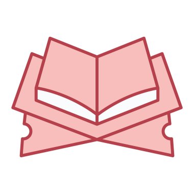 kitap simgesi vektör illüstrasyonu