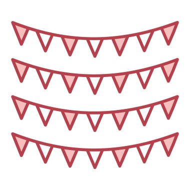 Çelenk partisi kutlama vektörü illüstrasyonu