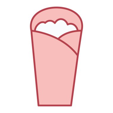 fast food izole edilmiş ikon vektör çizimi tasarımı