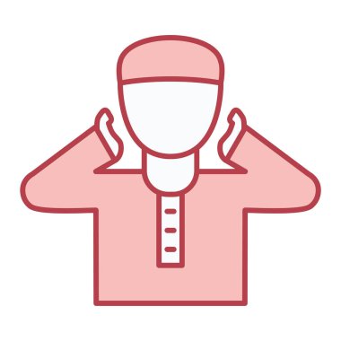 Şapkalı ve tekdüze vektör çizimi olan adam