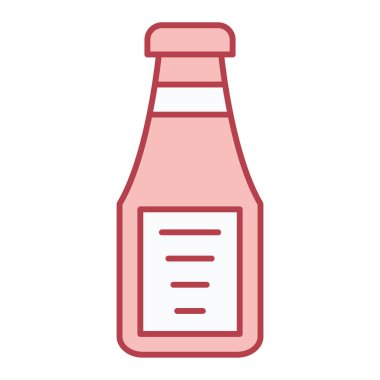 Şişe. Web simgesi basit illüstrasyon