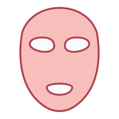 maske simgesi vektör illüstrasyonu