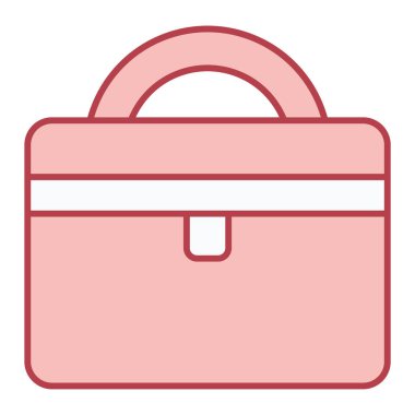 çanta simgesi vektör illüstrasyonu