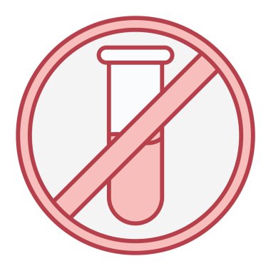 Dumanı tüten ikon vektörü yok. Alkol işareti yok. izole edilmiş sembol çizimi