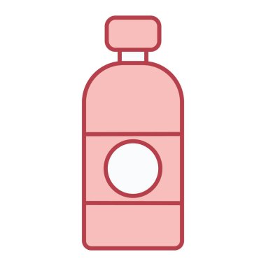 Bir şişe simgesinin vektör illüstrasyonu