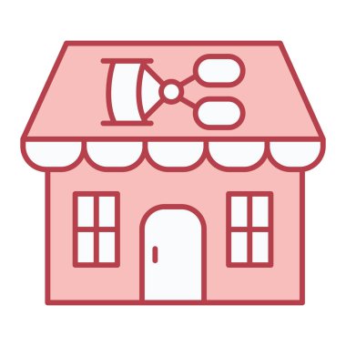 ev simgesi vektör illüstrasyonu