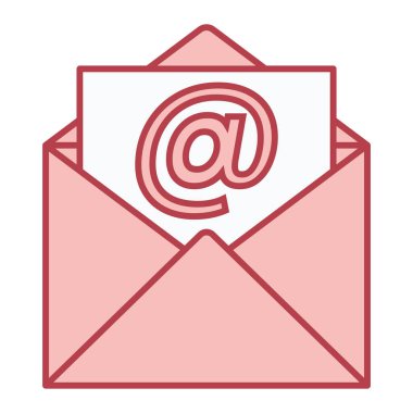 zarf e- posta simgesi vektör illüstrasyon grafik tasarımı