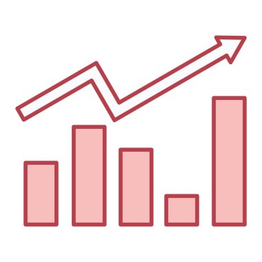 çubuk çizelgesi vektör illüstrasyonu