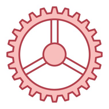 dişli simgesi. düz dizayn biçimi 10