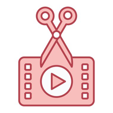 video kamera ikonu vektör illüstrasyon tasarımı