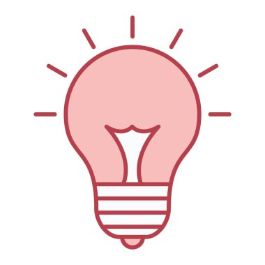 ampul simgesi vektör illüstrasyonu