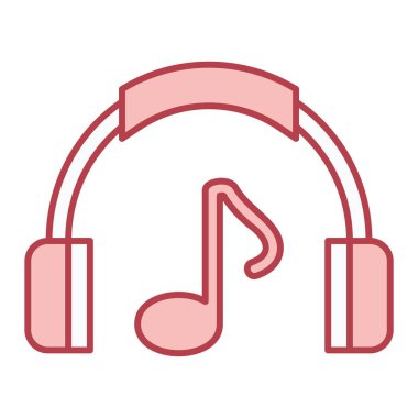 Müzik simgesi vektör illüstrasyonu