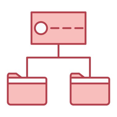 Veri depolama satırı vektör simgesi