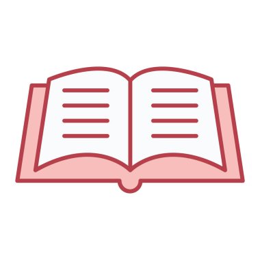 kitap simgesi vektör illüstrasyonu