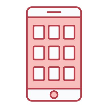 cep telefonu ikonu vektör illüstrasyonu