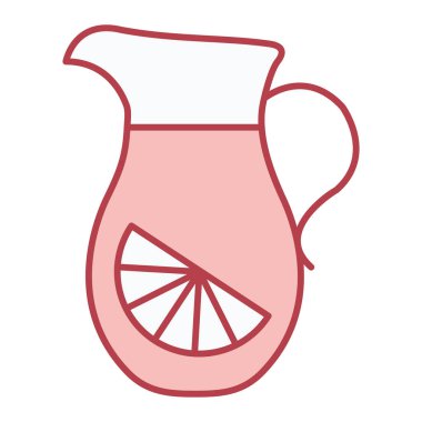 Limon vektör çizimi olan meyve suyu kavanozu