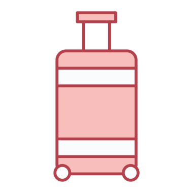 seyahat valizi ikon vektör çizimi