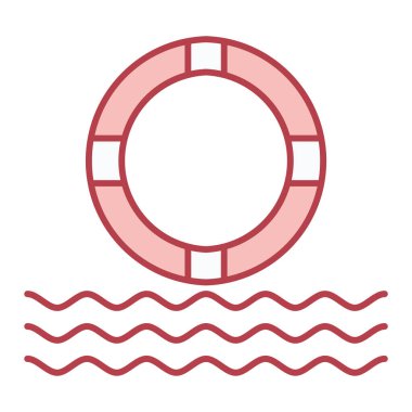 yaşam şamandırası vektör illüstrasyonu