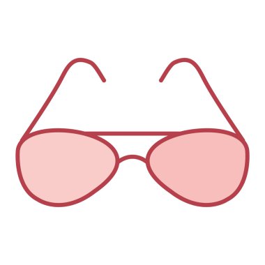 Gözlük ikonu. vektör illüstrasyonu