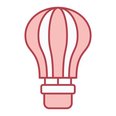 Sıcak hava balonu ikon vektör çizimi tasarımı