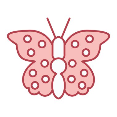 Kelebek simgesi vektör illüstrasyon tasarımı
