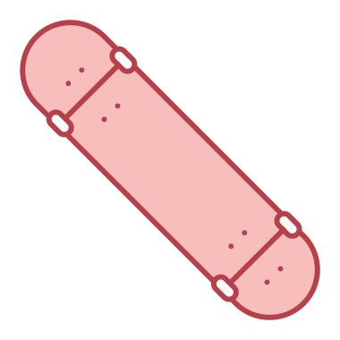 Kaykay ikonu. ağ için beysbol sopası vektör simgelerinin karikatür çizimi