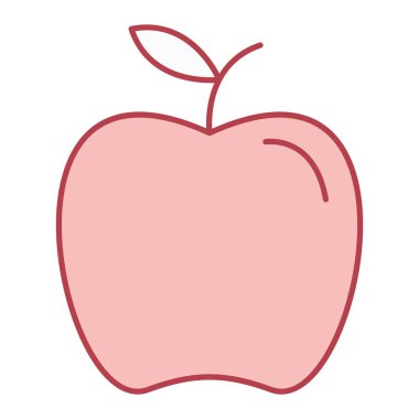 elma ikonu vektör illüstrasyonu