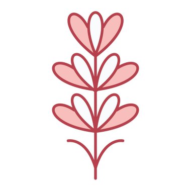 çiçek simgesi vektör illüstrasyonu