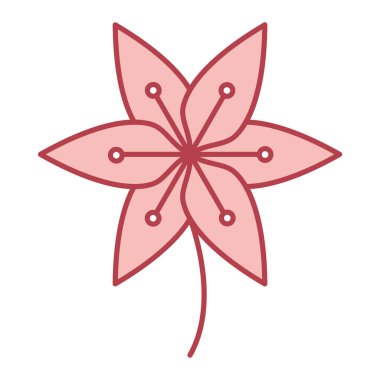 çiçek simgesi vektör illüstrasyonu