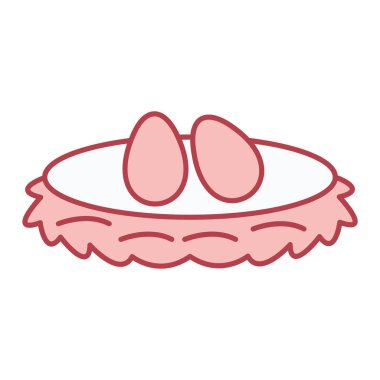 Yumurta ikonu vektör illüstrasyonu