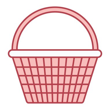 Alışveriş sepeti ikonu. Web için süpermarket troleybüs vektör simgelerinin basit çizimi