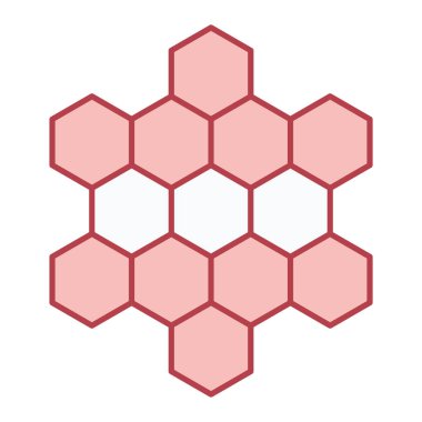 bal peteği ikonu vektör illüstrasyonu