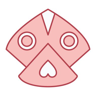 Kumarhane çipi ikon vektörü. İnce çizgi işareti. izole edilmiş sınır sembolü çizimi