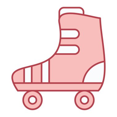 Kaykay ikonu. Web için paten vektör simgelerinin özet çizimi