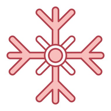 Kar tanesi. Web simgesi basit illüstrasyon