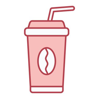 Kahve fincanı ikonu. Taslak içecek vektör illüstrasyonu. beyaz arkaplanda izole