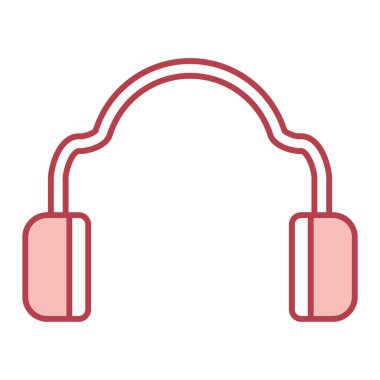 kulaklık simgesi vektör illüstrasyonu