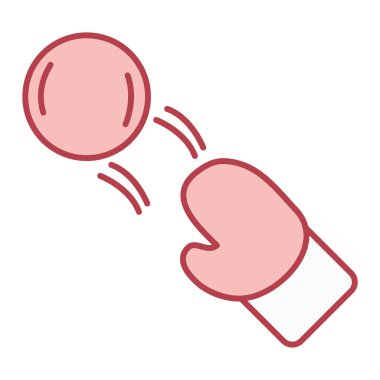 Çizgi film sosis simgesinin vektör çizimi