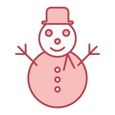 Yılbaşı şapkalı kardan adam ve vektör illüstrasyon tasarımı