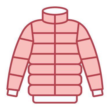 Kışlık kıyafet ikonu. vektör illüstrasyonu