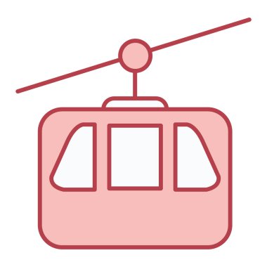 tren simgesi vektör illüstrasyonu
