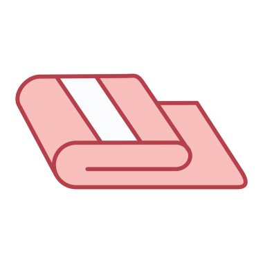 Tek izole edilmiş simgenin vektör illüstrasyonu