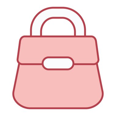 El çantası. Web simgesi basit illüstrasyon