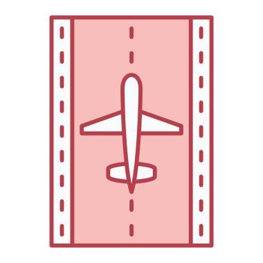 uçak ikonu vektör illüstrasyonu