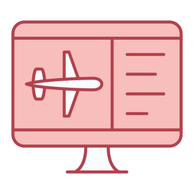 seyahat simgesi vektör çizimi