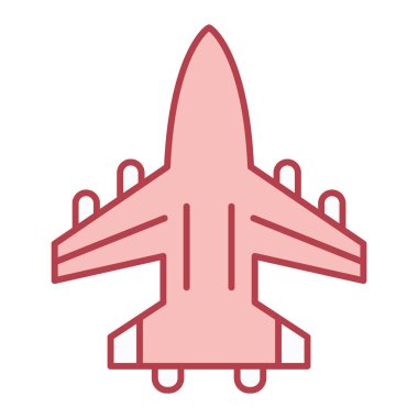 uçak ikonu vektör illüstrasyonu