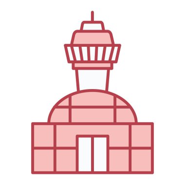 deniz feneri ikonu vektör illüstrasyonu