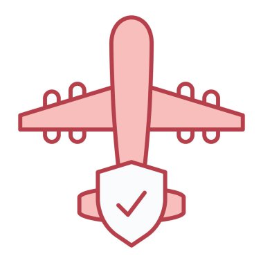 uçak ikonu vektör illüstrasyonu