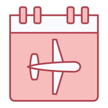 Takvim simgesi vektör illüstrasyonu