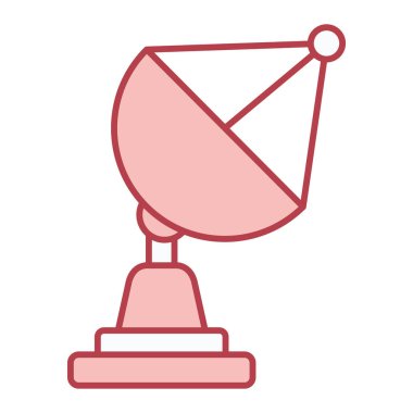 uydu anten simgesi. Web için solar hoparlör vektör simgelerinin özet çizimi